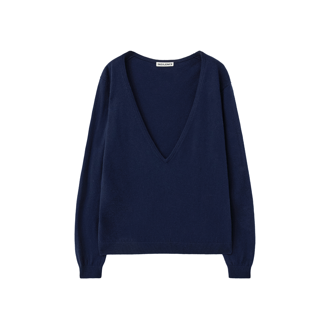 IW2F4KT72NV INSILENCE WOMEN Deep V-Neck Knit NAVY
