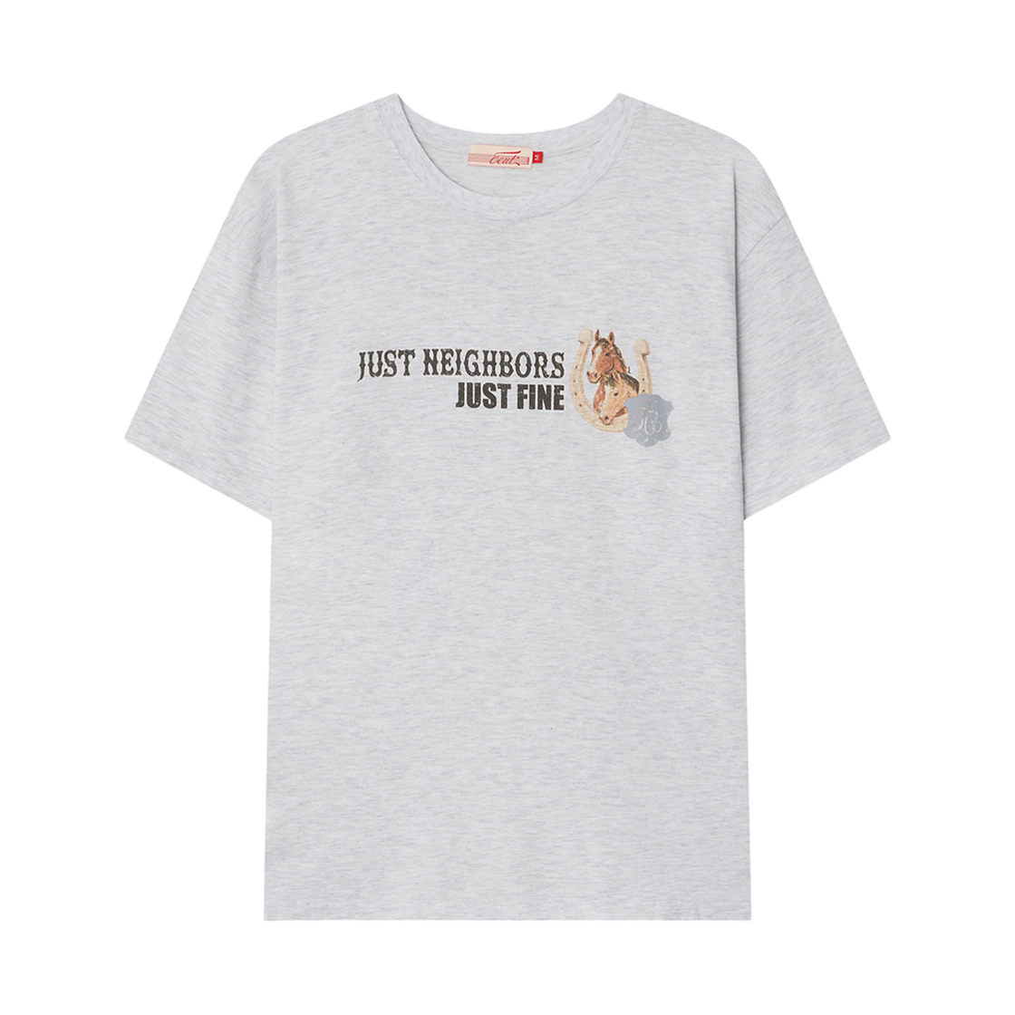 EEA3TS05MW EEUT Good Luck T-Shirt Melange white