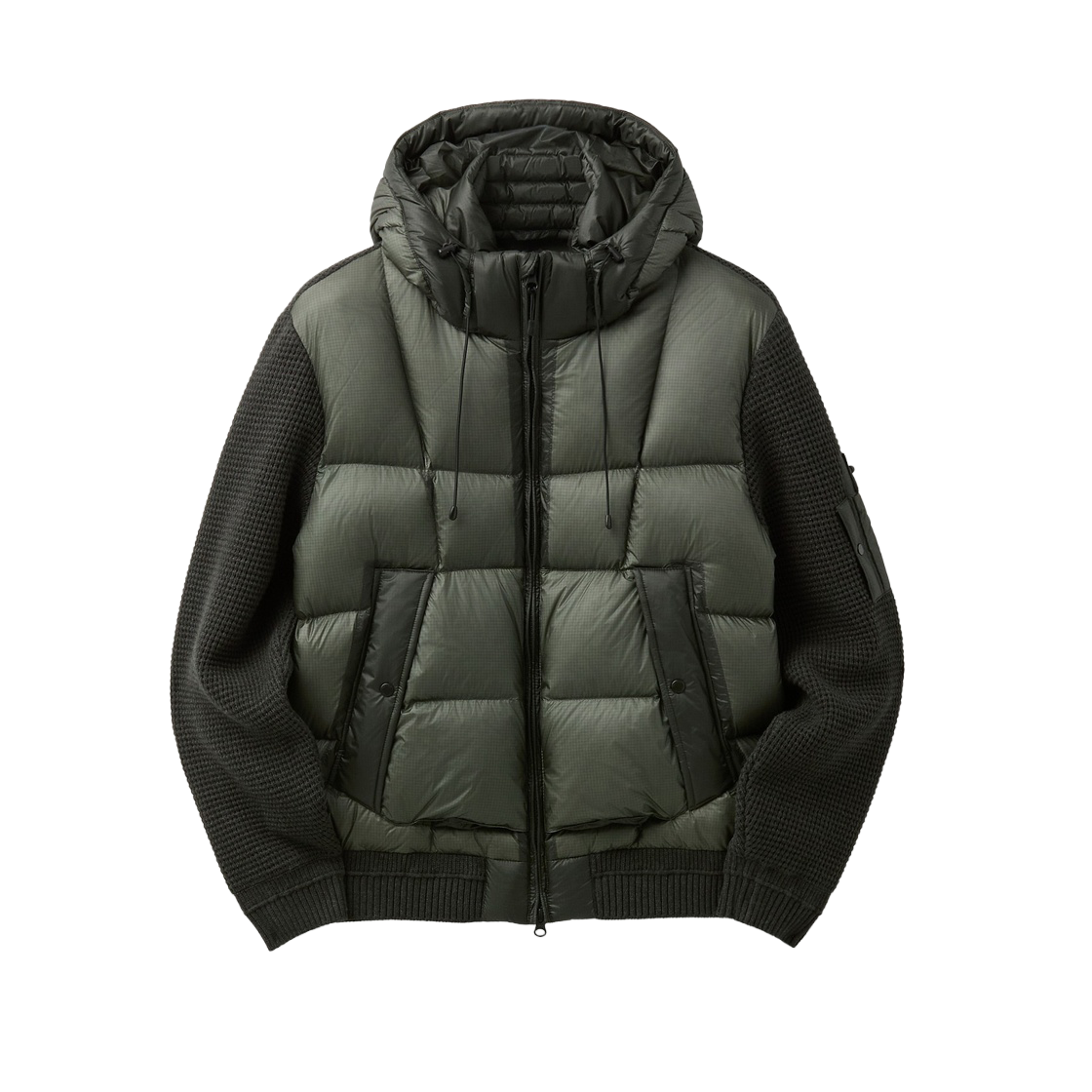 SAUAW26311GYD Series Knit Hybrid Down Jumper Dark Gray