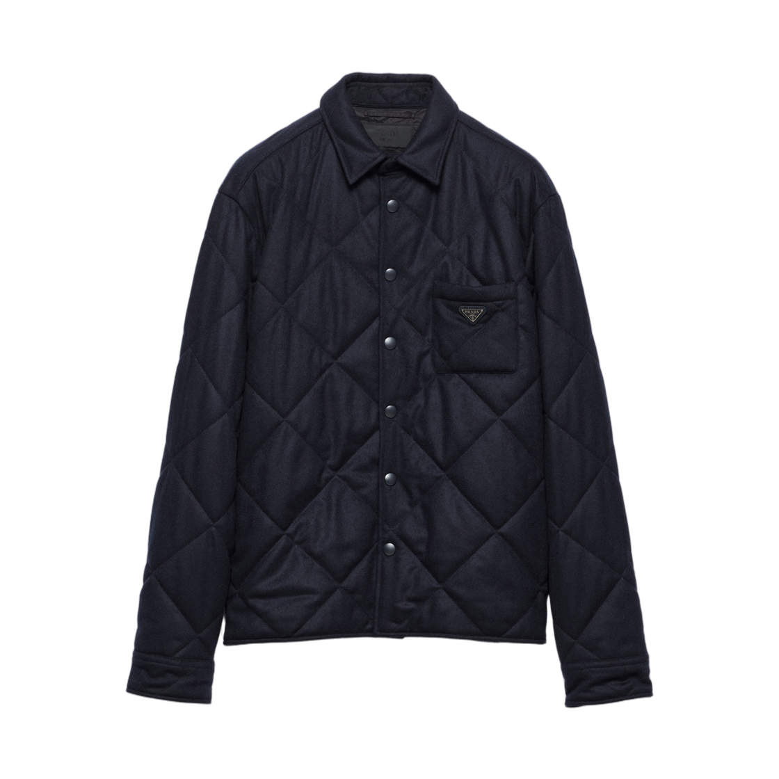 프라다 패딩 캐시미어 셔츠 네이비(Prada Padded Cashmere Shirt Navy)