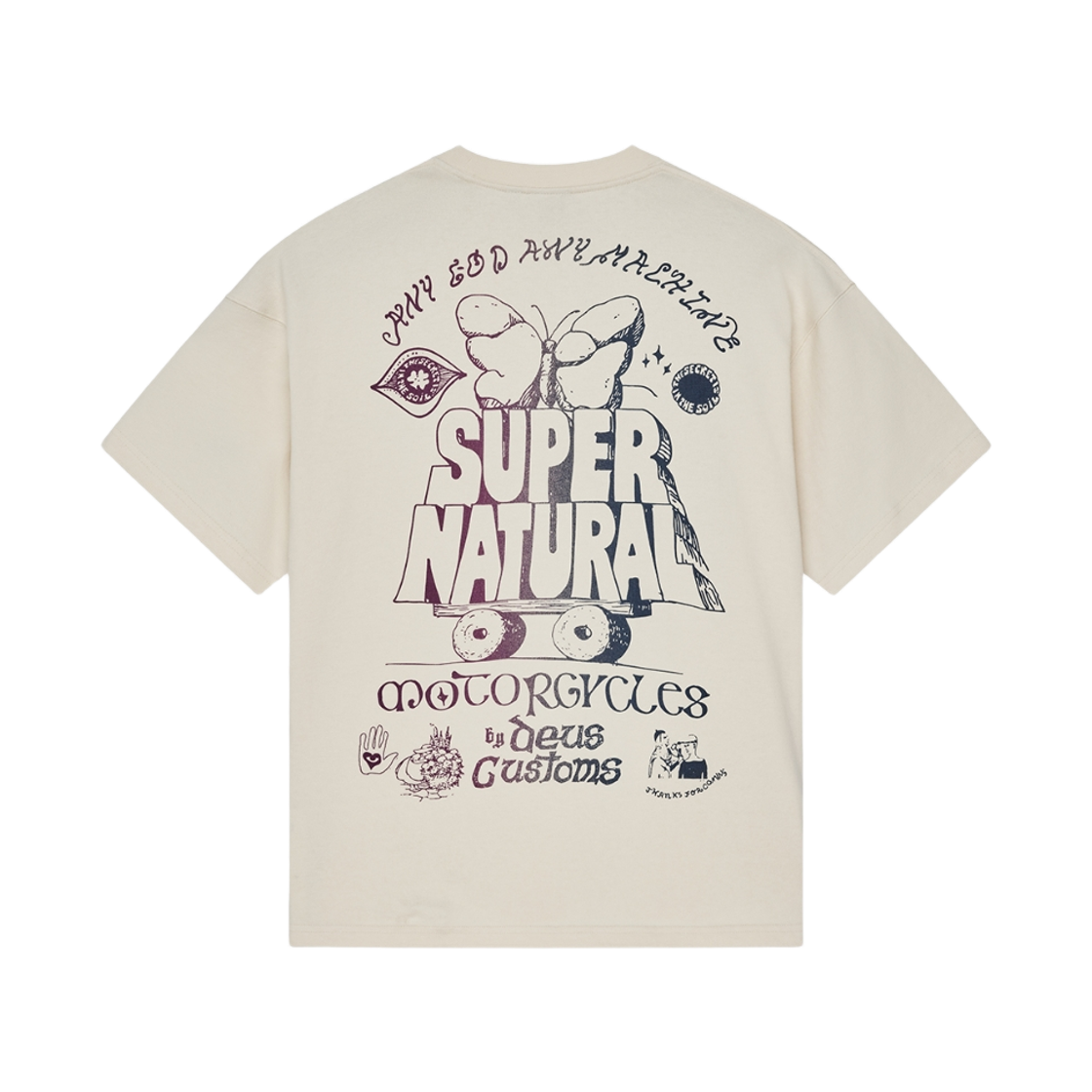 D263UTS728012 [6% 적립] Deus Ex Machina Temple Torque Os Tee Ivory