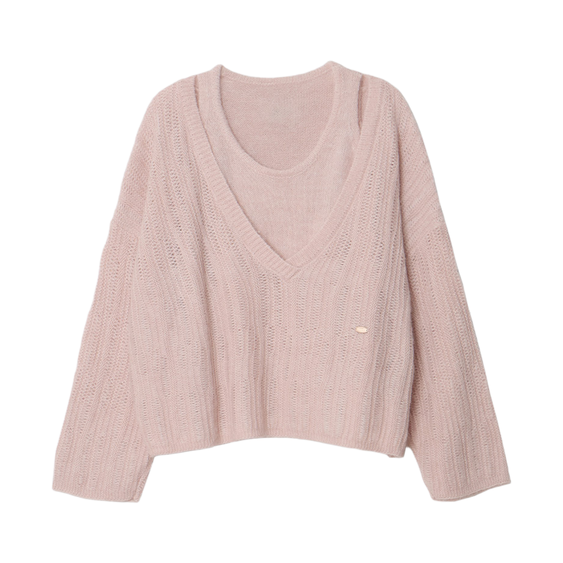 메종르하르 엘사 니트 SET (브이넥니트+슬리브리스) 4color(maisonlehar Elsa Knit Set (Vneckknit+Sleeveless) 4color) - 4