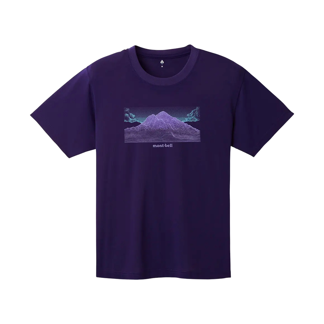 2304624 Montbell Wickron Geography T-Shirt Purple