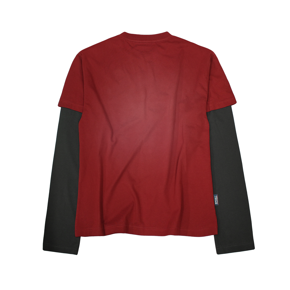 스포츠챔버 페이디드 스크린 레이어드 티셔츠 레드(SPORT CHAMBER Faded Screen Layered T-Shirt Red) - 2