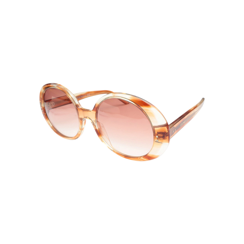 ITRPQI3H7CGM Celine Brown Oval Rim Sunglasses