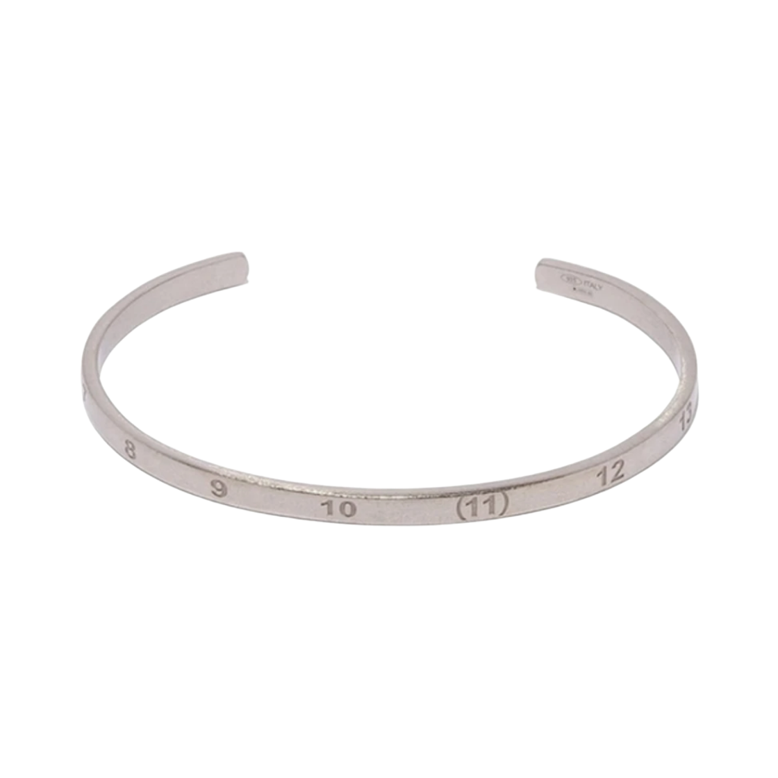 SM1UY0029S12895951 Maison Margiela Number Vintage Bangle Bracelet Silver