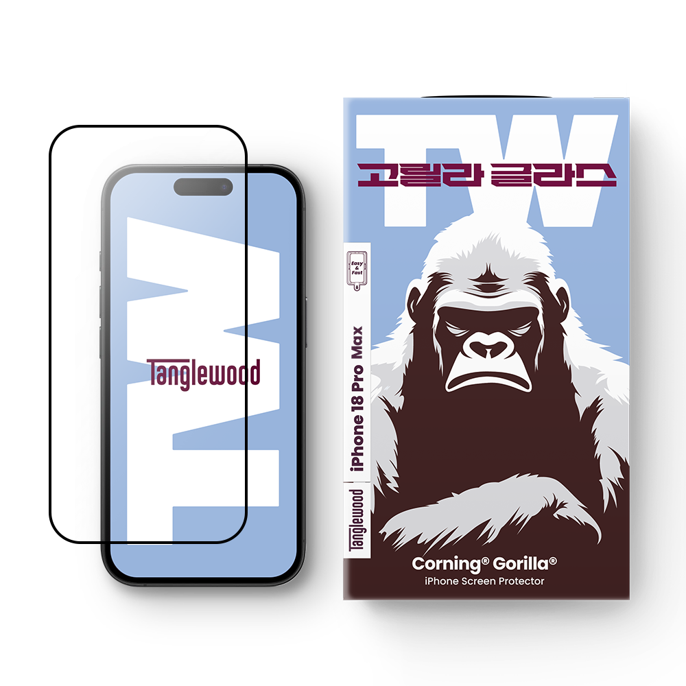 탱글우드 아이폰18 강화유리 필름 얼티밋 코닝 고릴라글라스(18시리즈)(Tanglewood iPhone 18 Ultimate Corning Gorilla Glass Tempered Glass Screen Protector (18 Series)) - 1