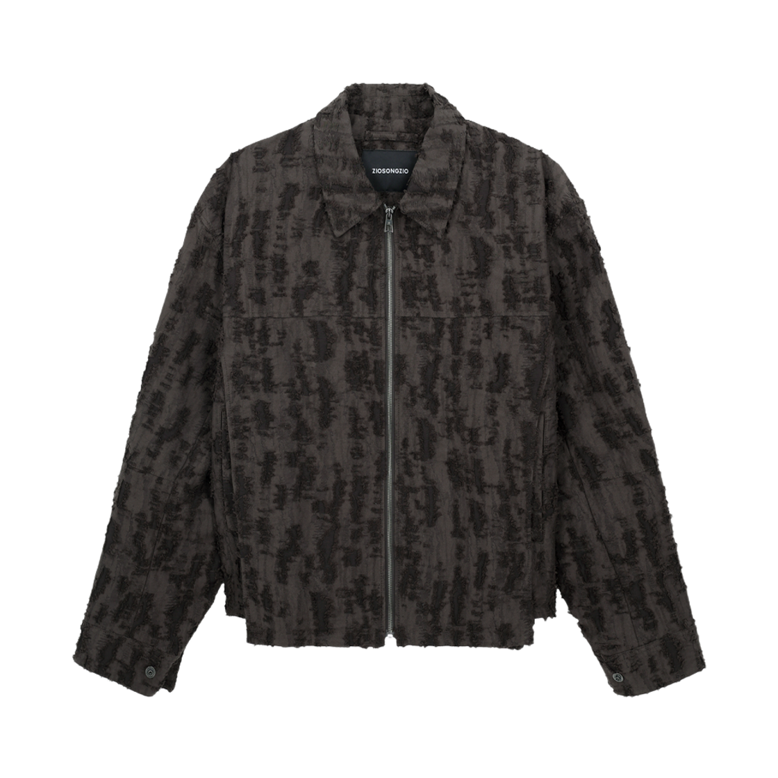 지오송지오 디스트로이드 자카드 트러커 브라운 ZI5JP522BR(ZIOSONGZIO Destroyed Jacquard Trucker Brown) - 1