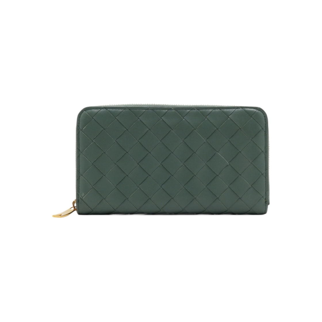 ITCHRWD6KM8M Bottega Veneta Aloe Intrecciato Zip Around Wallet