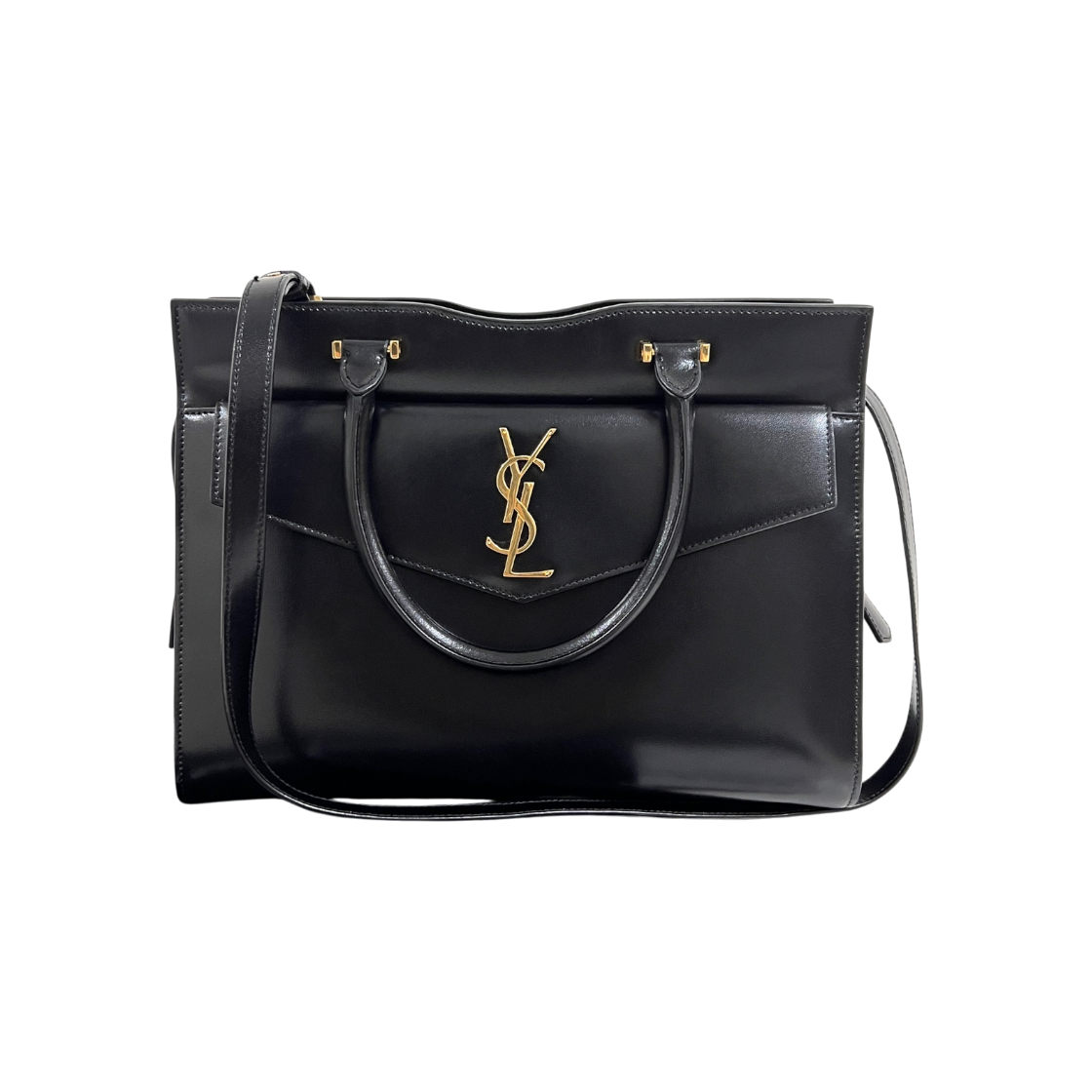 IT6H5H4BG5AH Saint Laurent Uptown Medium Tote Bag Black