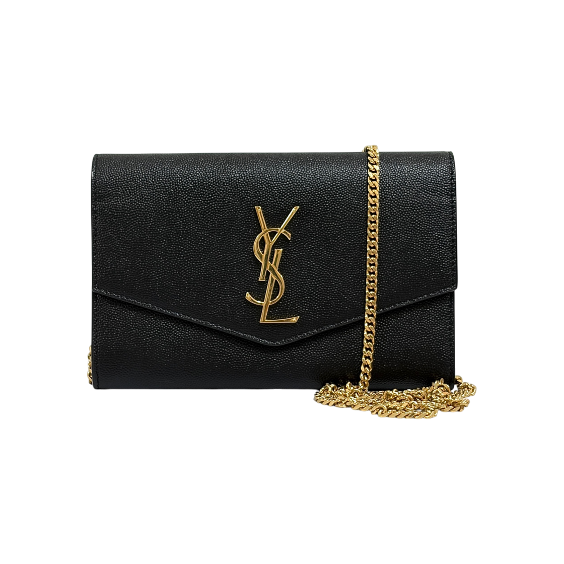 ITGMMKA4QCCJ Saint Laurent Uptown Chain Crossbody Bag Black
