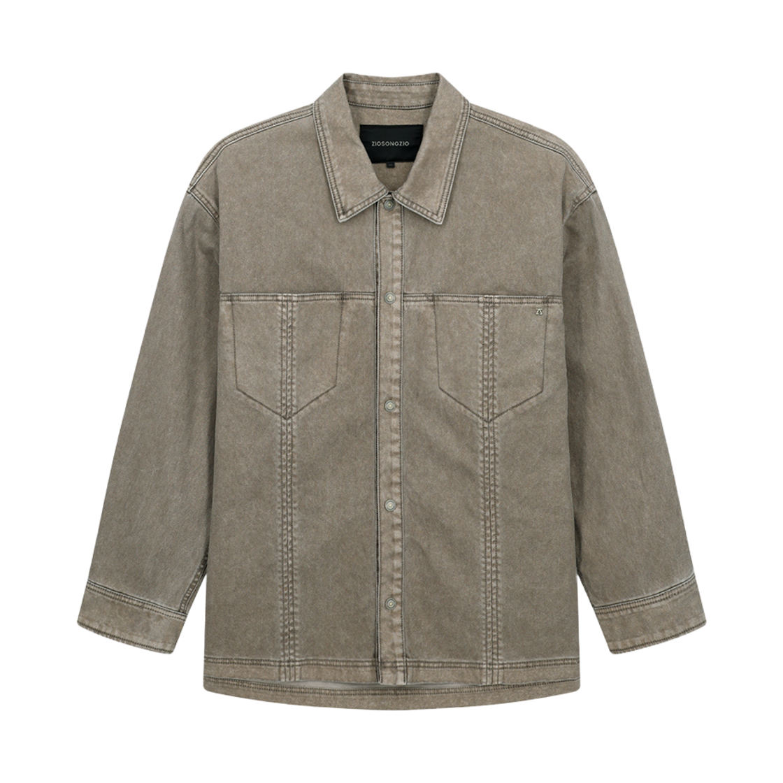 지오송지오 벨벳 데님 셔츠 베이지 ZI5SH553BE(ZIOSONGZIO Velvet Denim Shirt Beige)