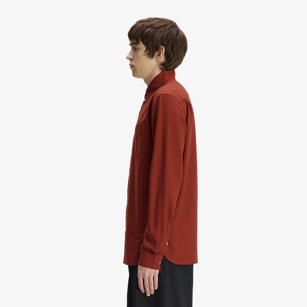 프레드페리 롱 슬리브 옥스포드 셔츠 브랜디(Fred Perry L S Oxford Shirt Brandy) - 4