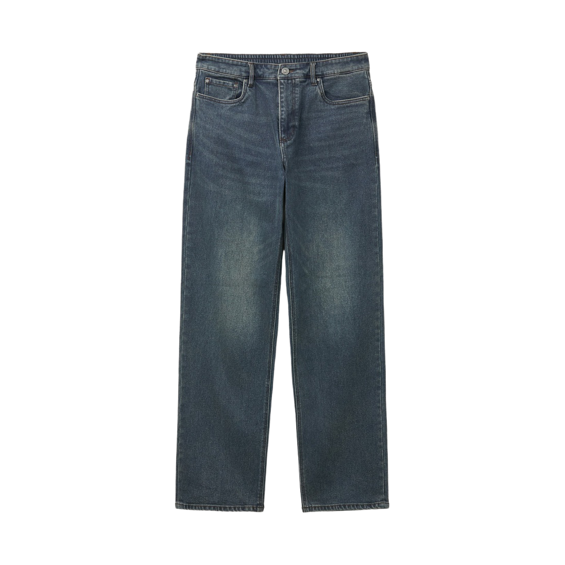 시리즈 중청 루즈스웻레이트 데님 팬츠 인디고(Series Medium Blue Loose Straight Denim Pants Indigo)