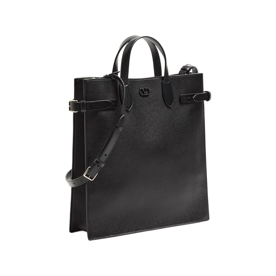 발렌티노 가라바니 앙티브 미디움 토트백 그레인드 레더 블랙(Valentino Garavani Antibes Medium Tote Bag in Grained Leather Black) - 2