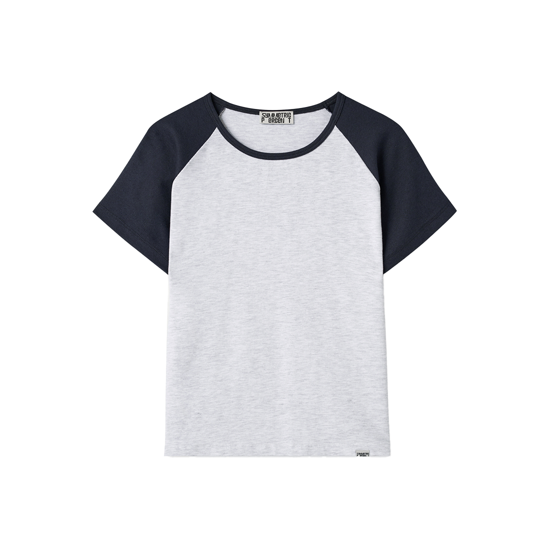 SW2F2TO17MG symmetric percent Raglan Baby T-shirt Melange Grey