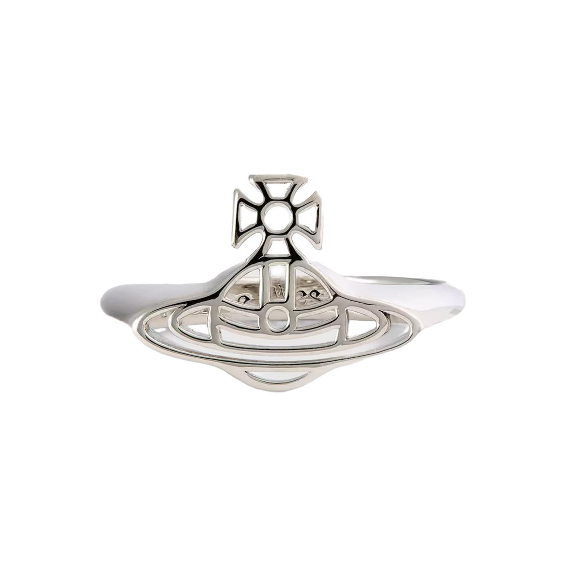 64040183-01P019 Vivienne Westwood Avon Ring Platinum Silver