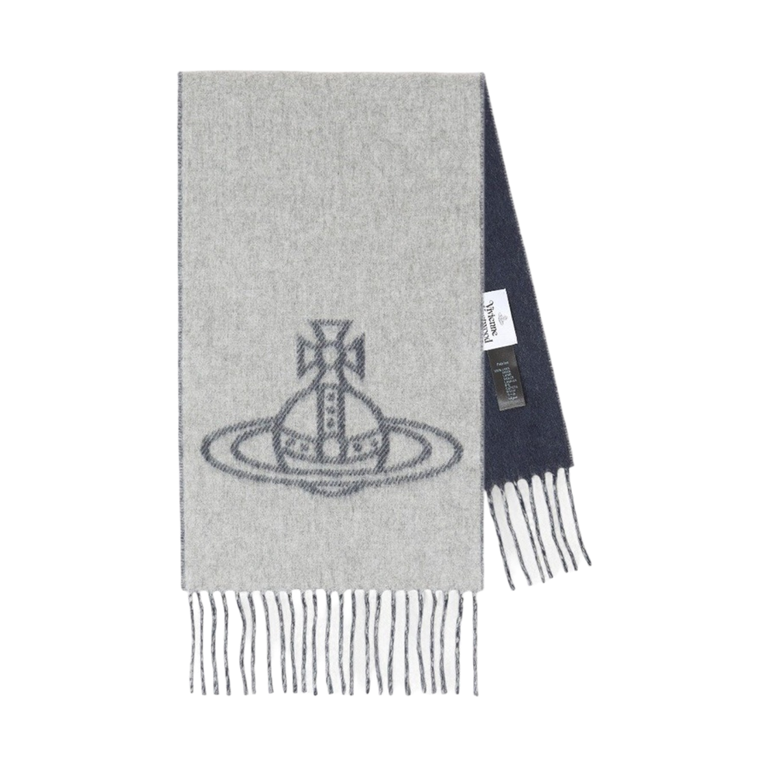 [17% 쿠폰] (W) 비비안 웨스트우드 더블 로고 머플러 미네랄 그레이([17% 쿠폰] (W) Vivienne Westwood Double Logo Muffler Mineral Grey) - 2