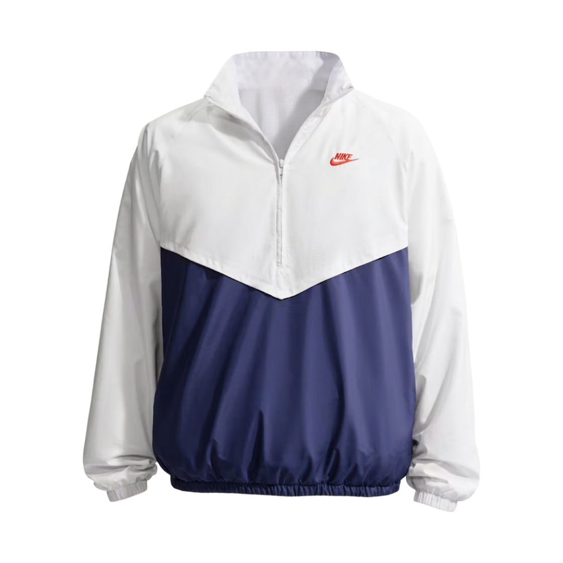 IF3391-121 Nike Windrunner Lightweight Half Zip Jacket Summit White Blue Void (IF3391-121)