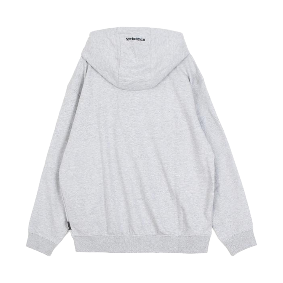 뉴발란스 에센셜 로고 후드 집업 멜란지 그레이(New Balance Essential Logo Hoodie Zip Up Melange Grey) - 2