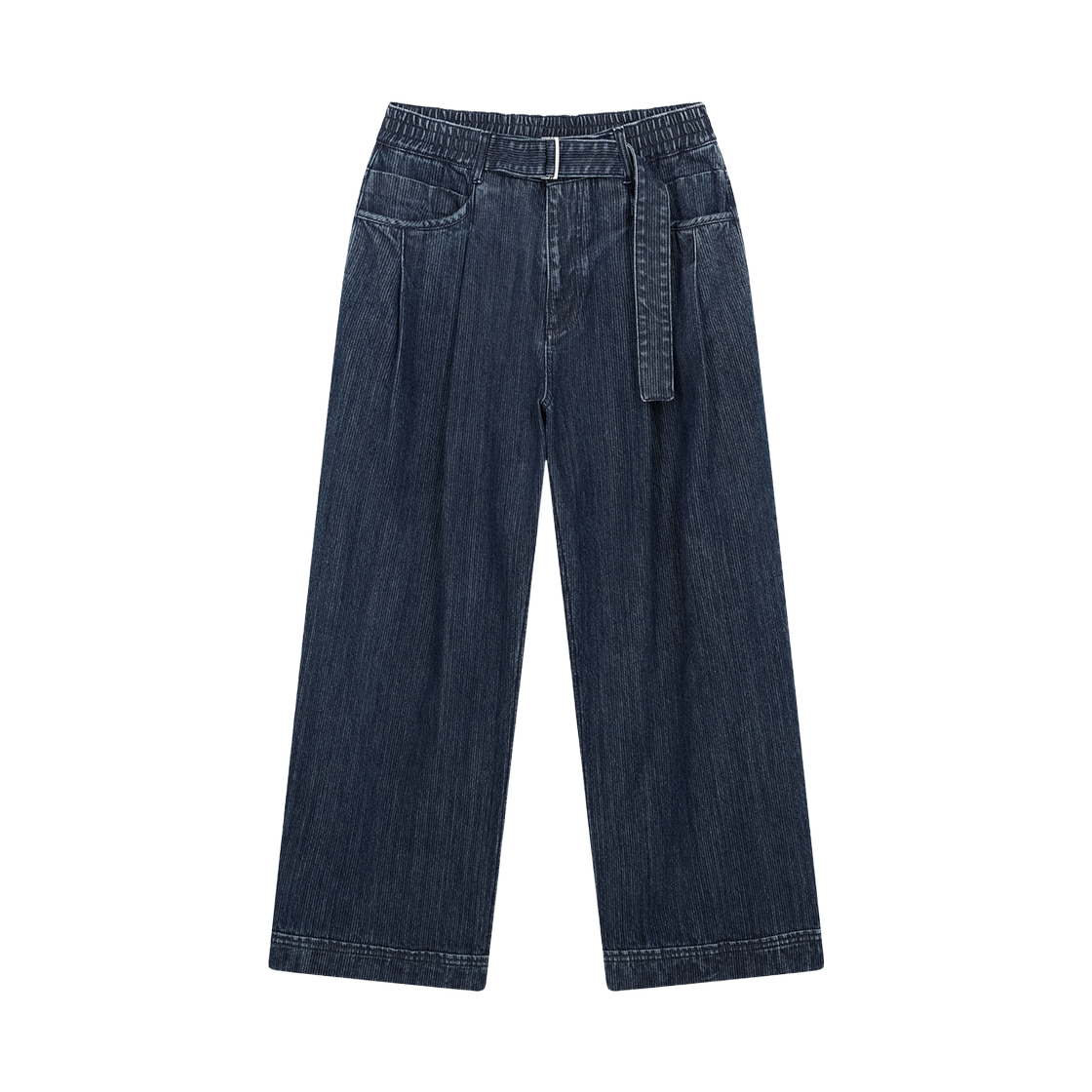 지오송지오 카브라 벨티드 데님 팬츠 네이비 ZI5PT557NY(ZIOSONGZIO Cabra Belted Denim Pants Navy) - 1