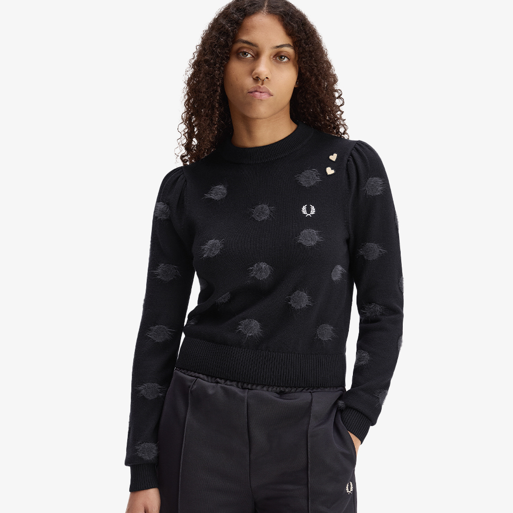 프레드페리 x 에이미 와인하우스 폴카 도트 니트 블랙(Fred Perry x Amy Polka Dot Knit Black) - 5