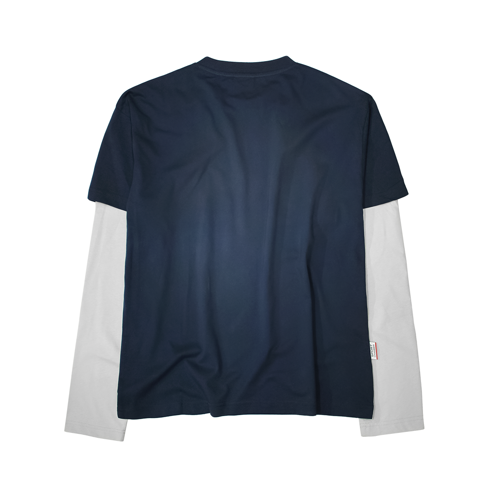 스포츠챔버 페이디드 스크린 레이어드 티셔츠 네이비(SPORT CHAMBER Faded Screen Layered T-Shirt Navy) - 2