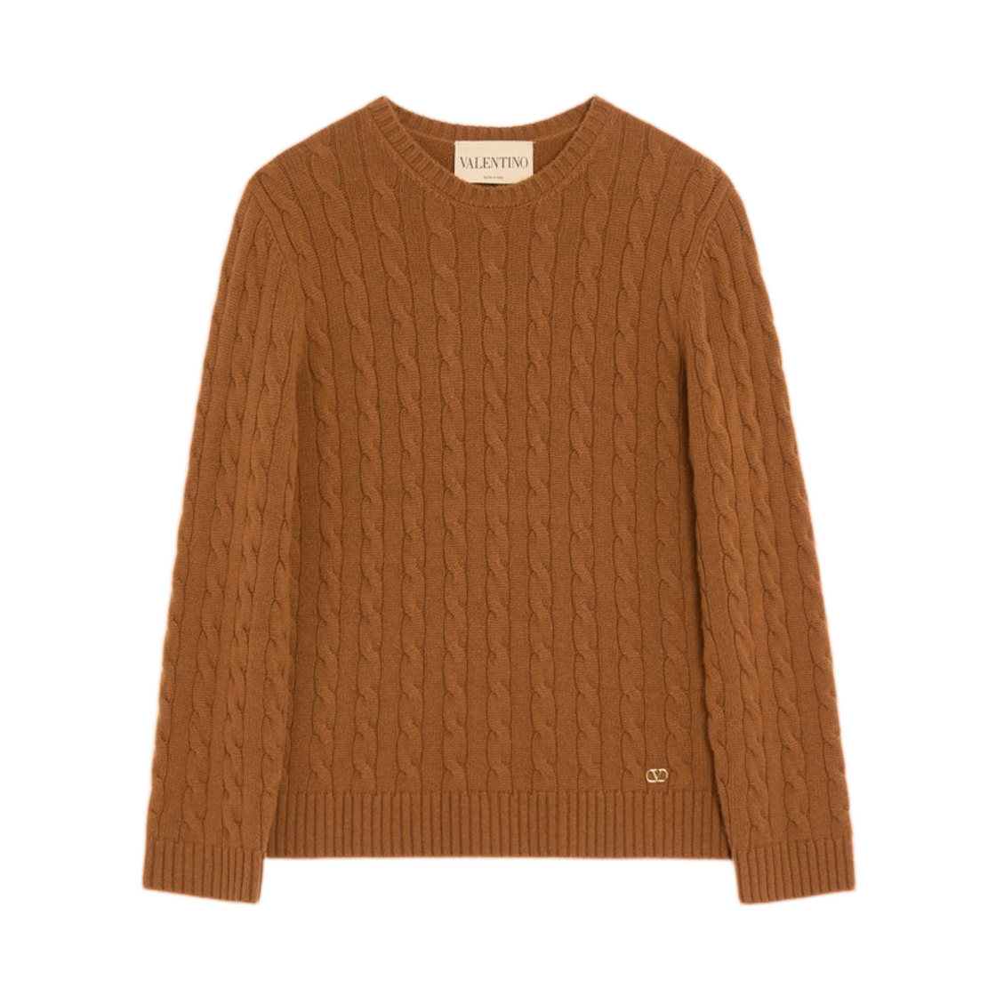 BKC75HAF110R (W) Valentino Cashmere Jumper Tan