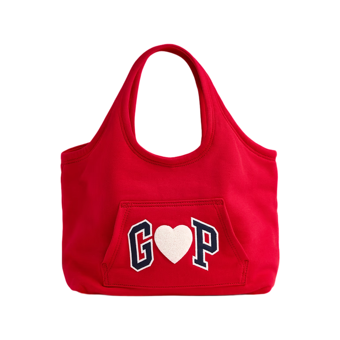 갭 스몰 하트 후드 토트 모던 레드(Gap Small Heart Hoodie Tote Modern Red)