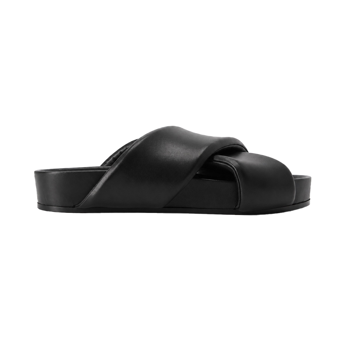 J32WP0001 P5810 001 [20% 쿠폰] Jil Sander Padded Slides Black