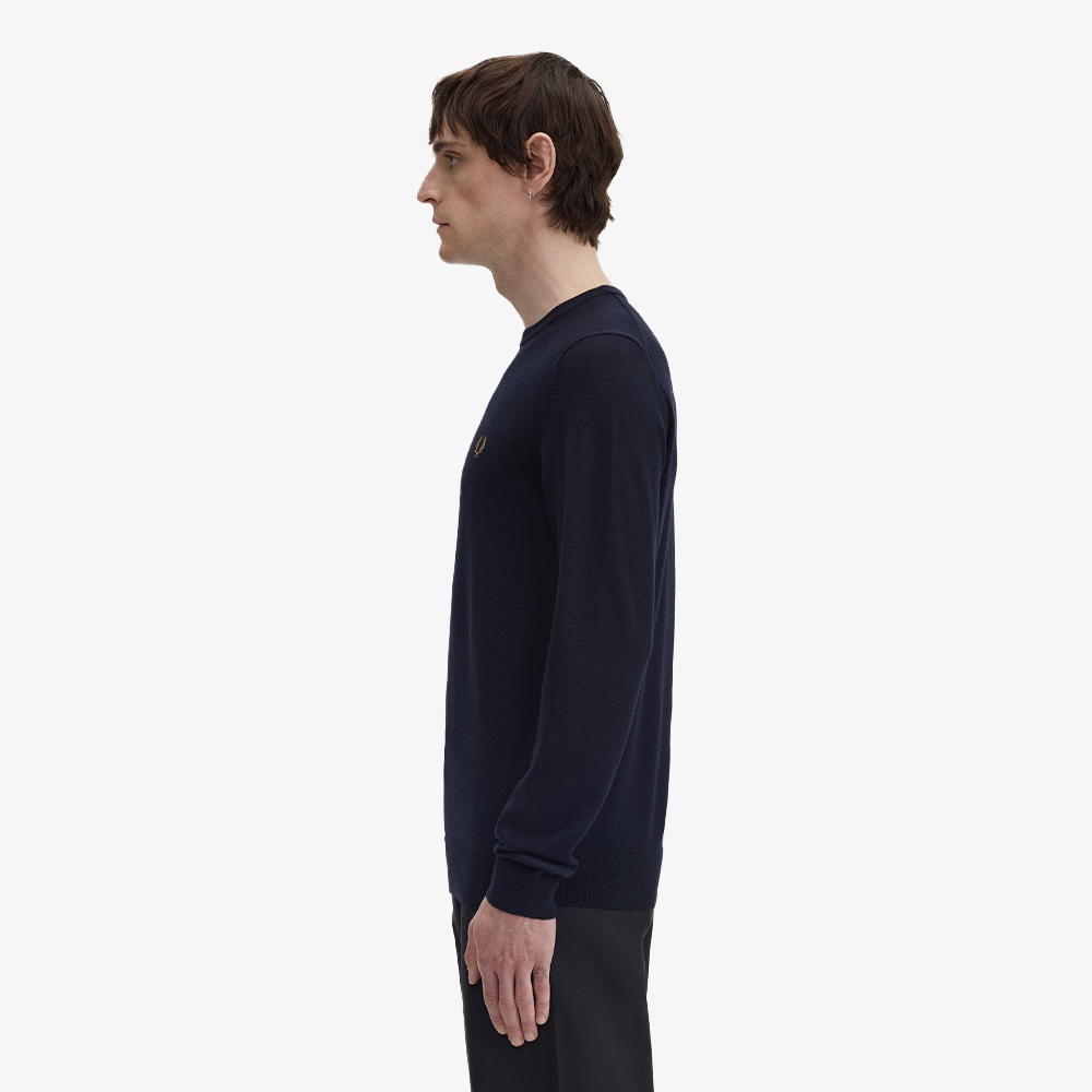 프레드페리 클래식 크루넥 니트 네이비(Fred Perry Classic Crew Neck Knit Navy) - 4