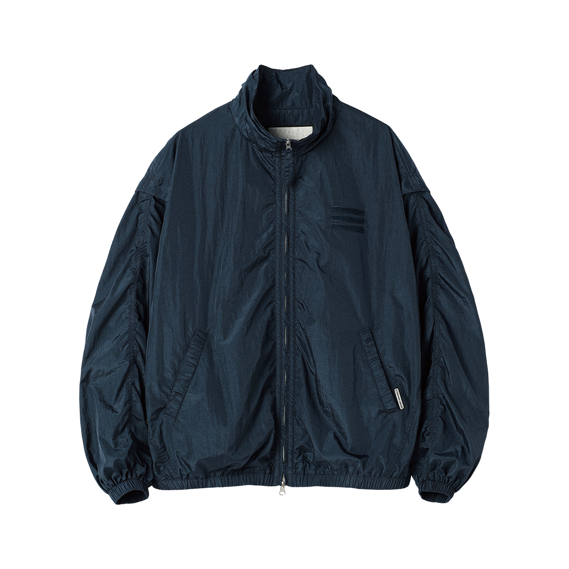 더바이닐하우스 셔링 오버 나일론 자켓 네이비(Thevinylhouse Shirring Over Nylon Jacket Navy) - 4