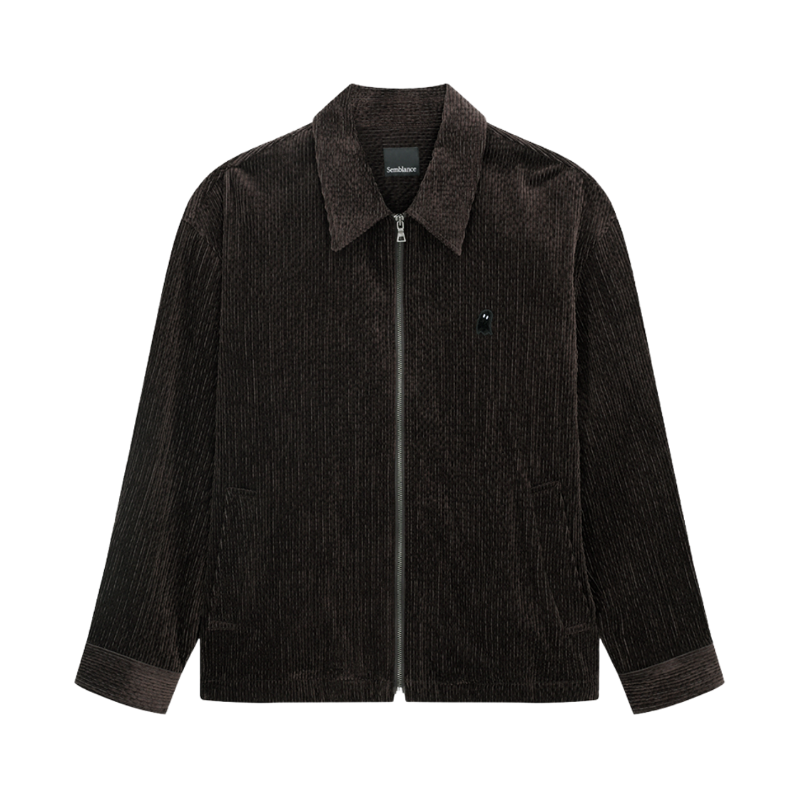 지오송지오 셈블런스 코듀로이 집업 셔츠 브라운 ZI5SH809BR(ZIOSONGZIO SEMBLANCE Corduroy Zip Up Shirt Brown)