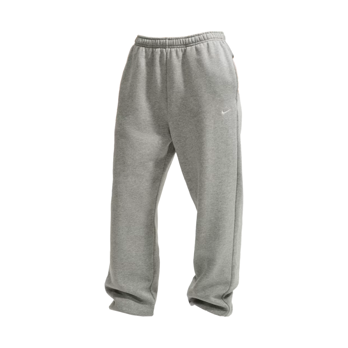 IM8075-063 (W) Nike Studio Fleece High Rise Oversized Cuffed Pants Medium Weight Dark Grey Heather Sail - Asia