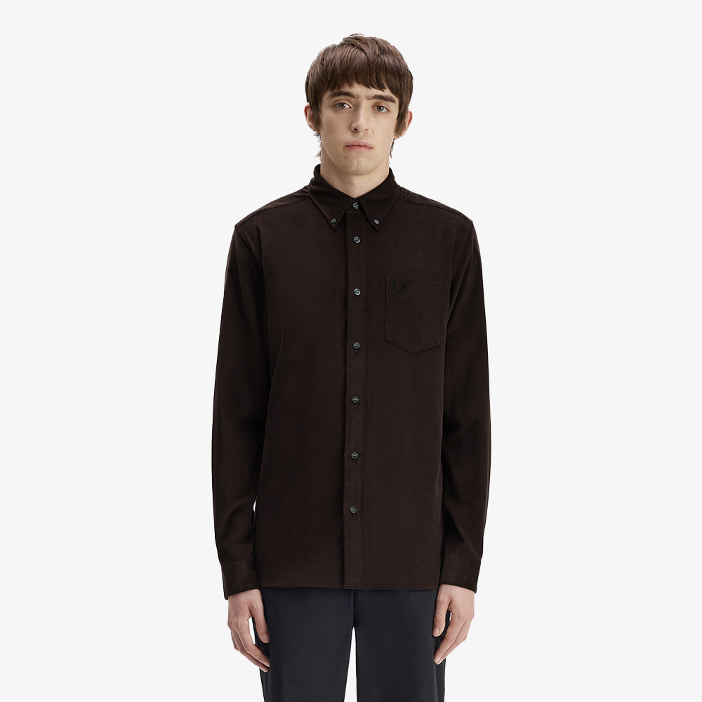 프레드페리 니들 코듀로이 셔츠 리치브라운(Fred Perry Needle Cord Shirt Rich Brown) - 3