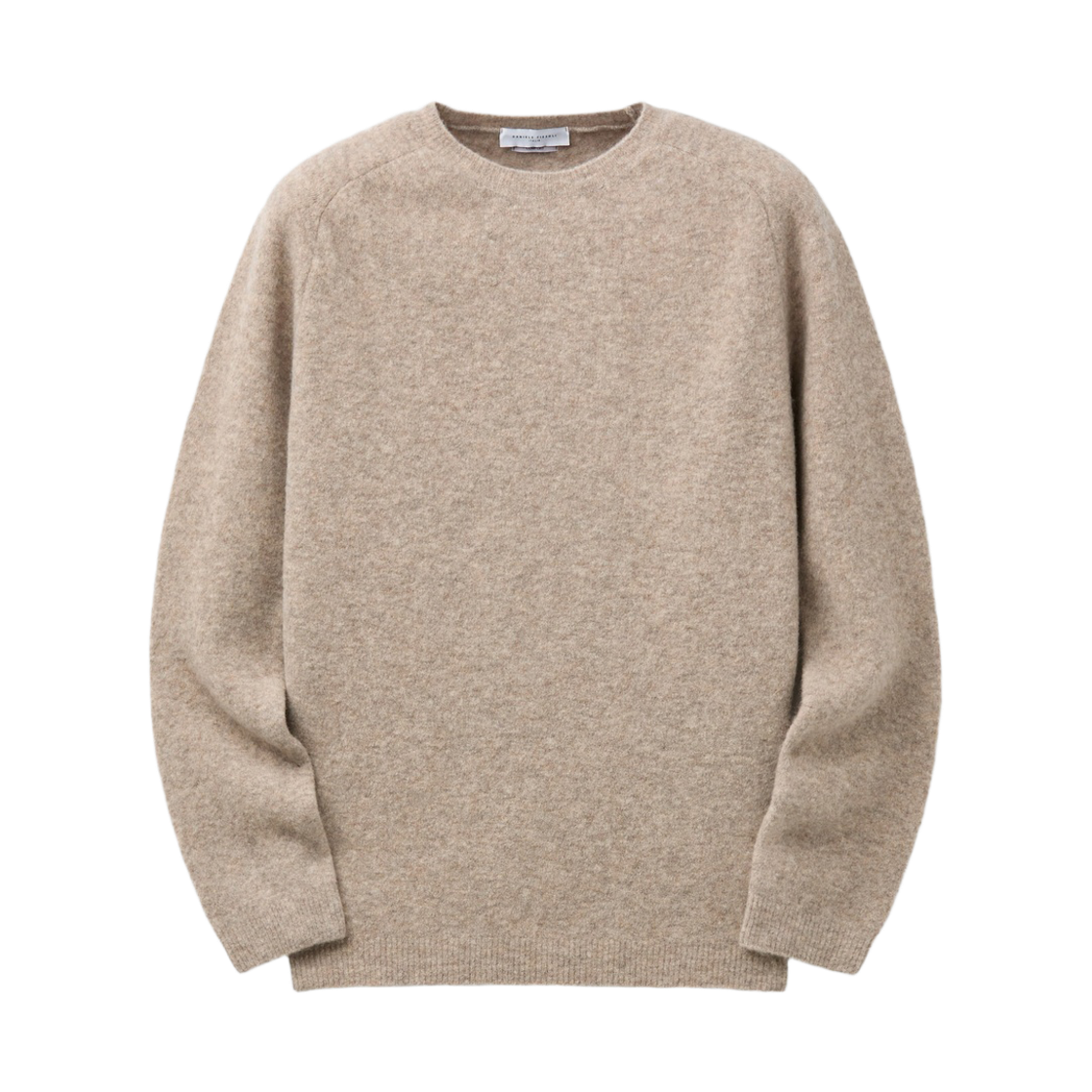 SOWAW26051BEL Series Daniele Fiesoli Extrafine Merinos Shaggy Wool Sweater Light Beige