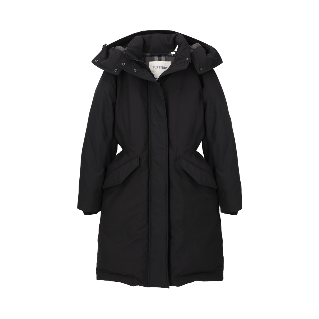 81120631 [20% 쿠폰] (W) Burberry Leyburn Logo Patch Down Jacket Black