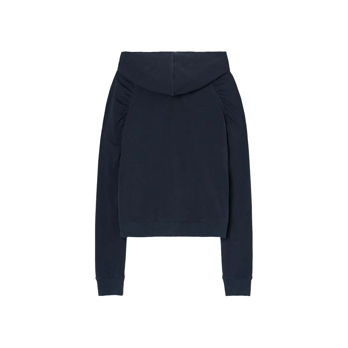 시메트릭 퍼센트 셔링 집업 후디 워시드 네이비(symmetric percent Shirring Zip-up Hoodie / Washed Navy) - 2
