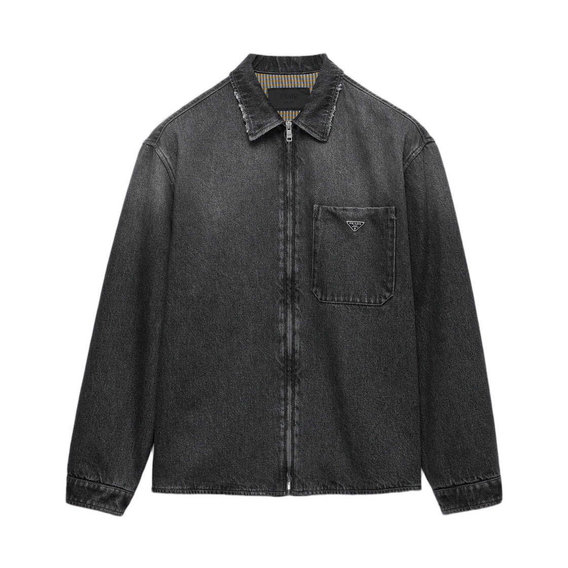 GEC125-6288-F0557 Prada Black Denim Shirt Black