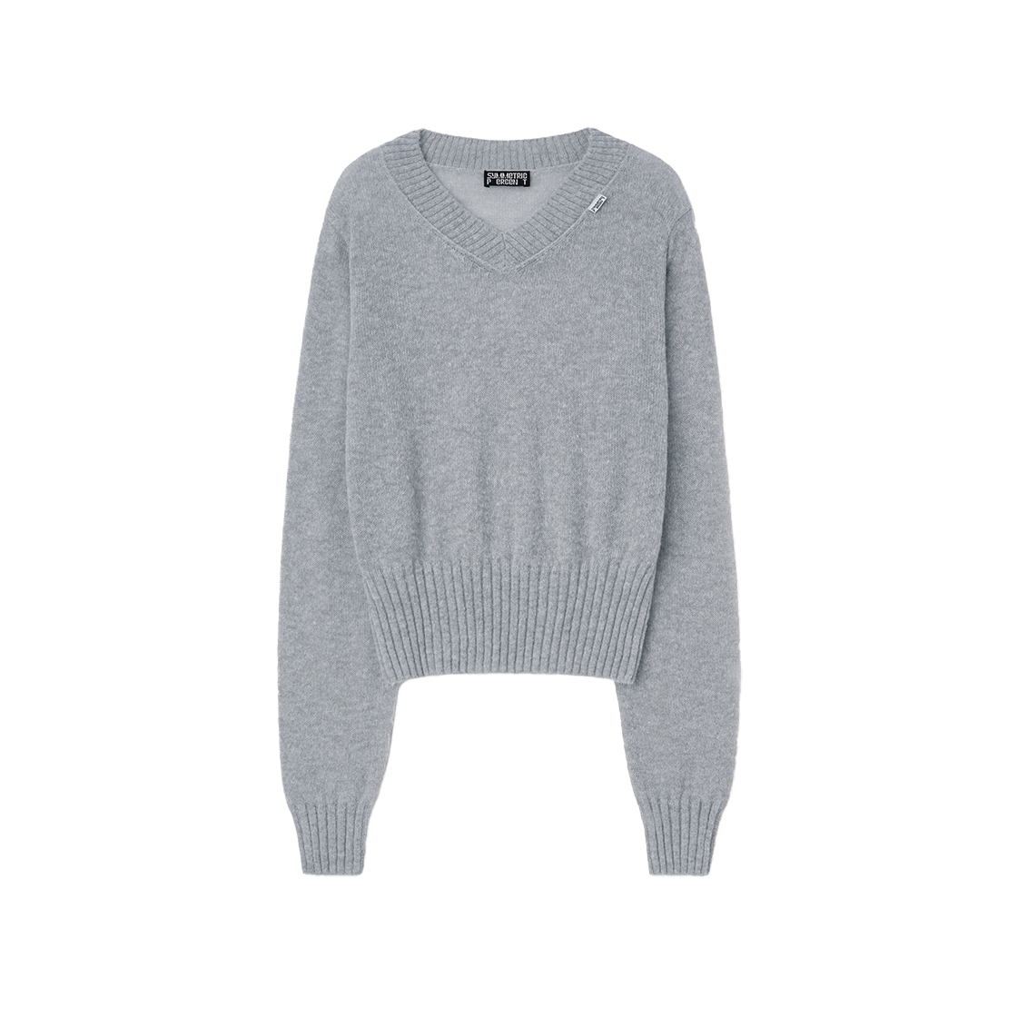 SW2E4KT10GY symmetric percent Baby Logo Knit Top Grey