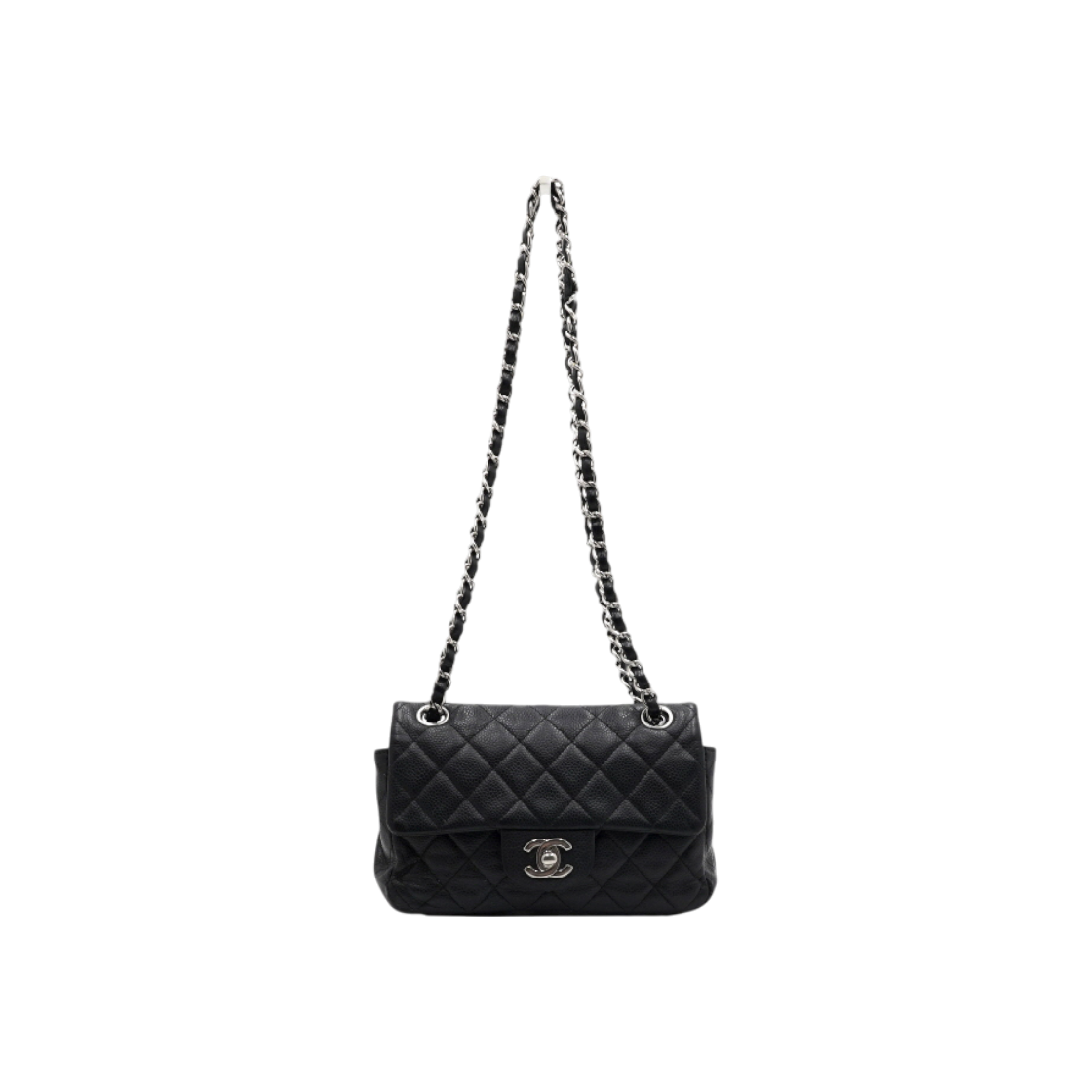ITJRPBHO84NK Chanel Classic CC Flap Shoulder Bag Black