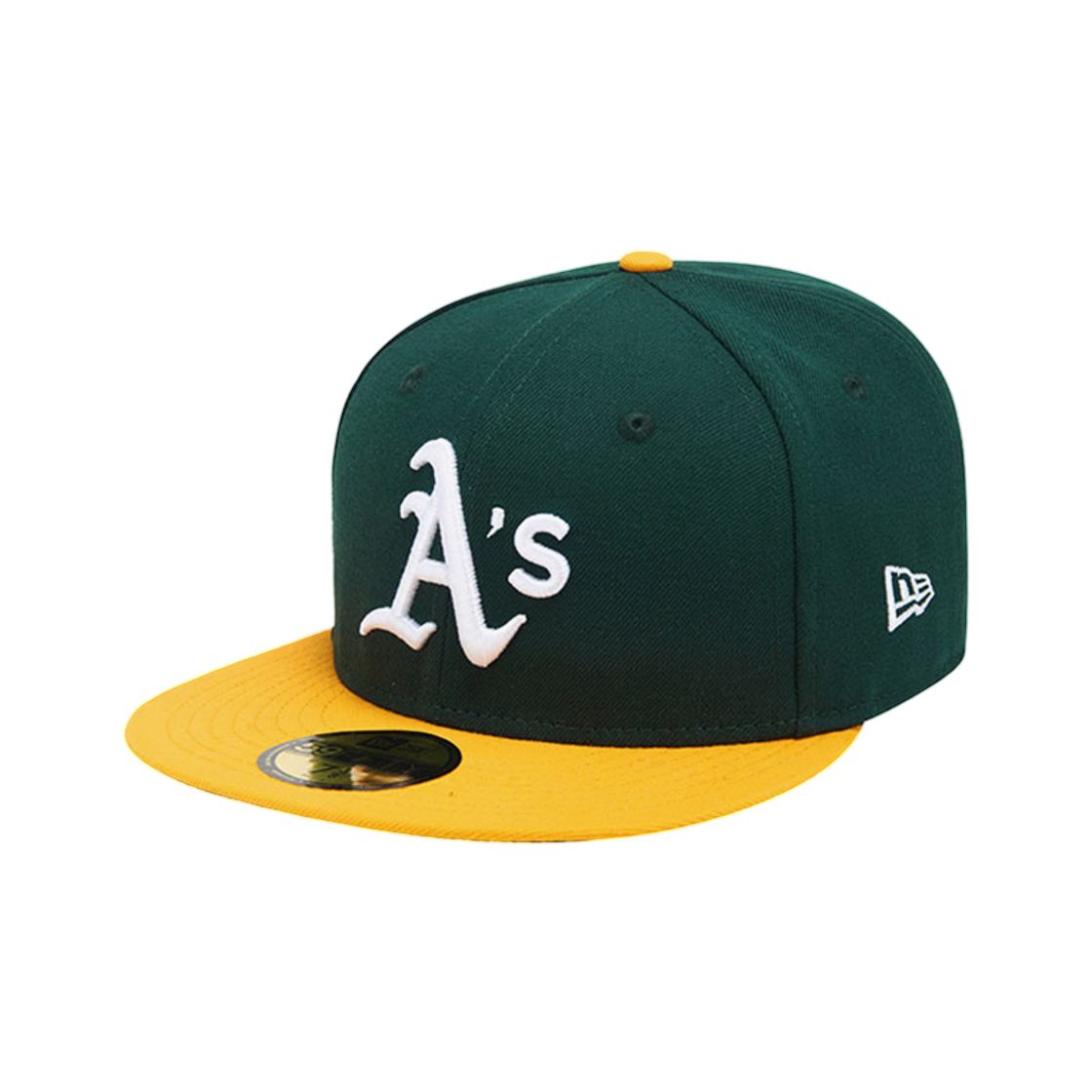 70361054 New Era MLB Authentic Oakland Athletics Fitted Cap Home Dark Green A-Gold