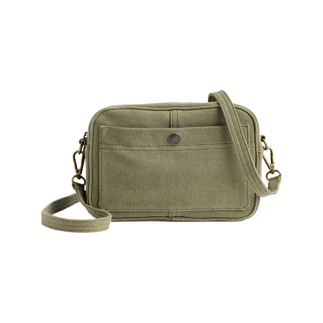 갭 캔버스 포켓 크로스바디 올리브 그린(Gap Canvas Pocket Crossbody Olive Green) - 1