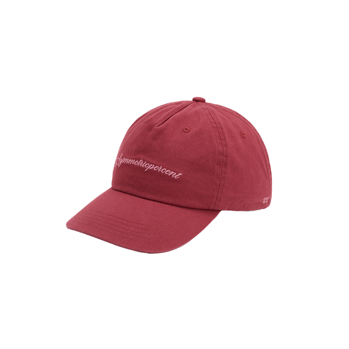 SW2F2AC03RE symmetric percent Logo Lettering Cap Red