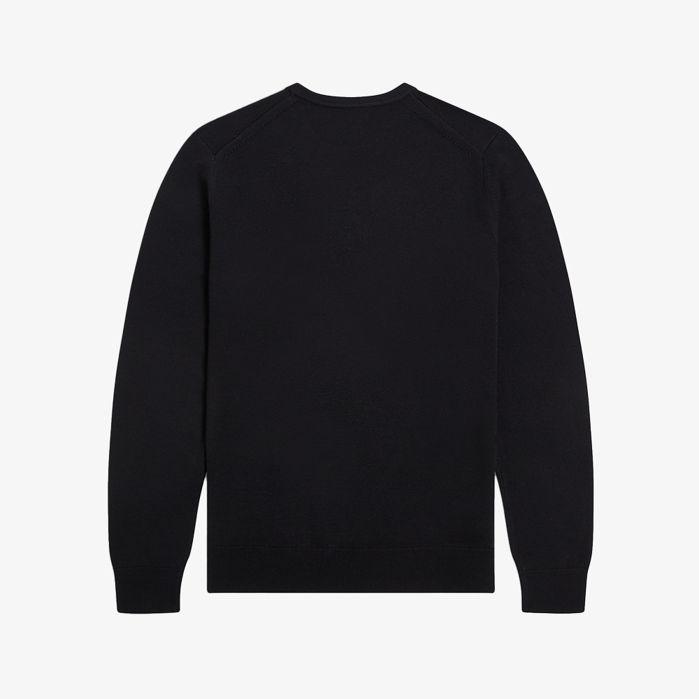 프레드페리 클래식 크루넥 니트 블랙(Fred Perry Classic Crew Neck Knit Black) - 2