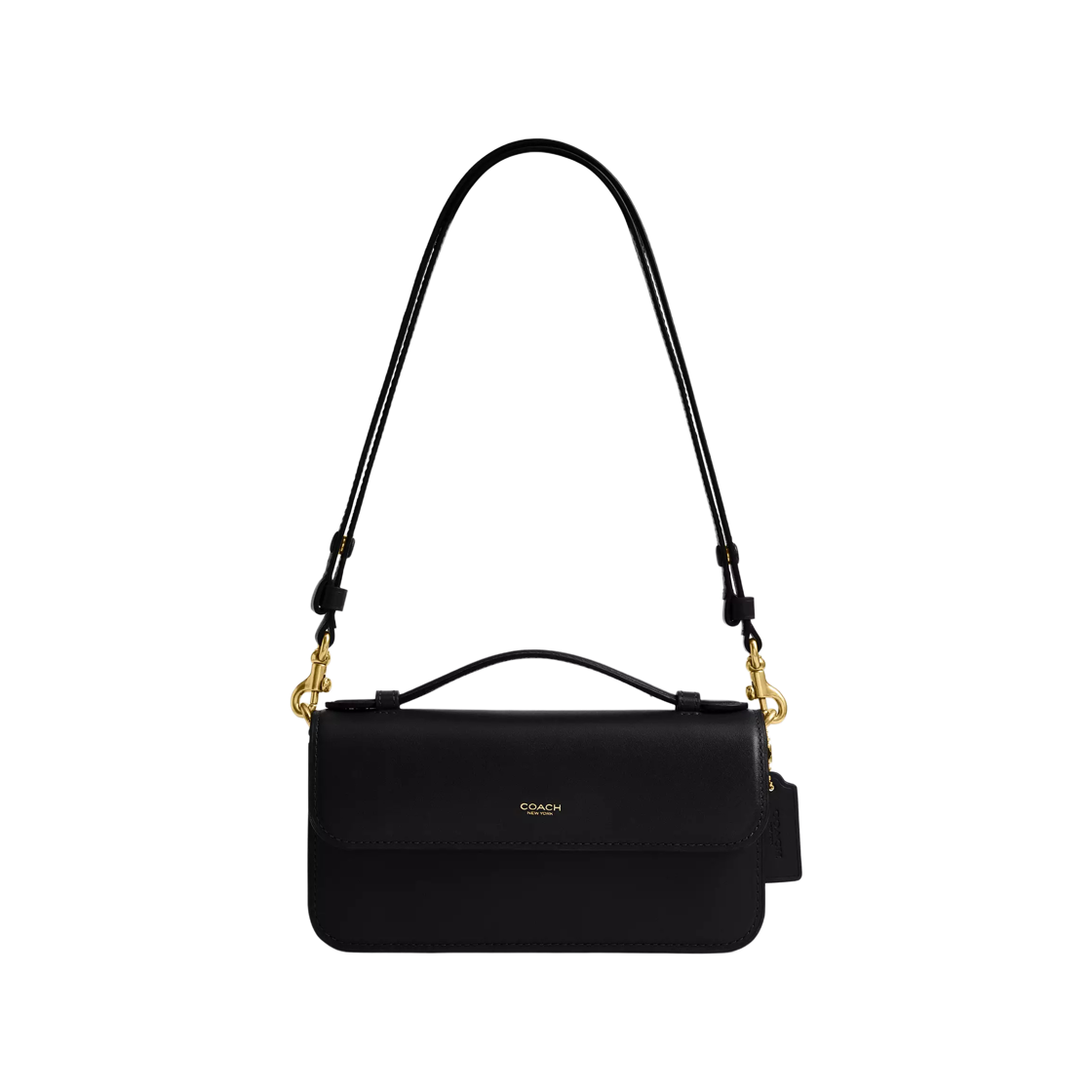 CCY30-B4/BK Coach New York Elora Top Handle Crossbody Bag Brass Black