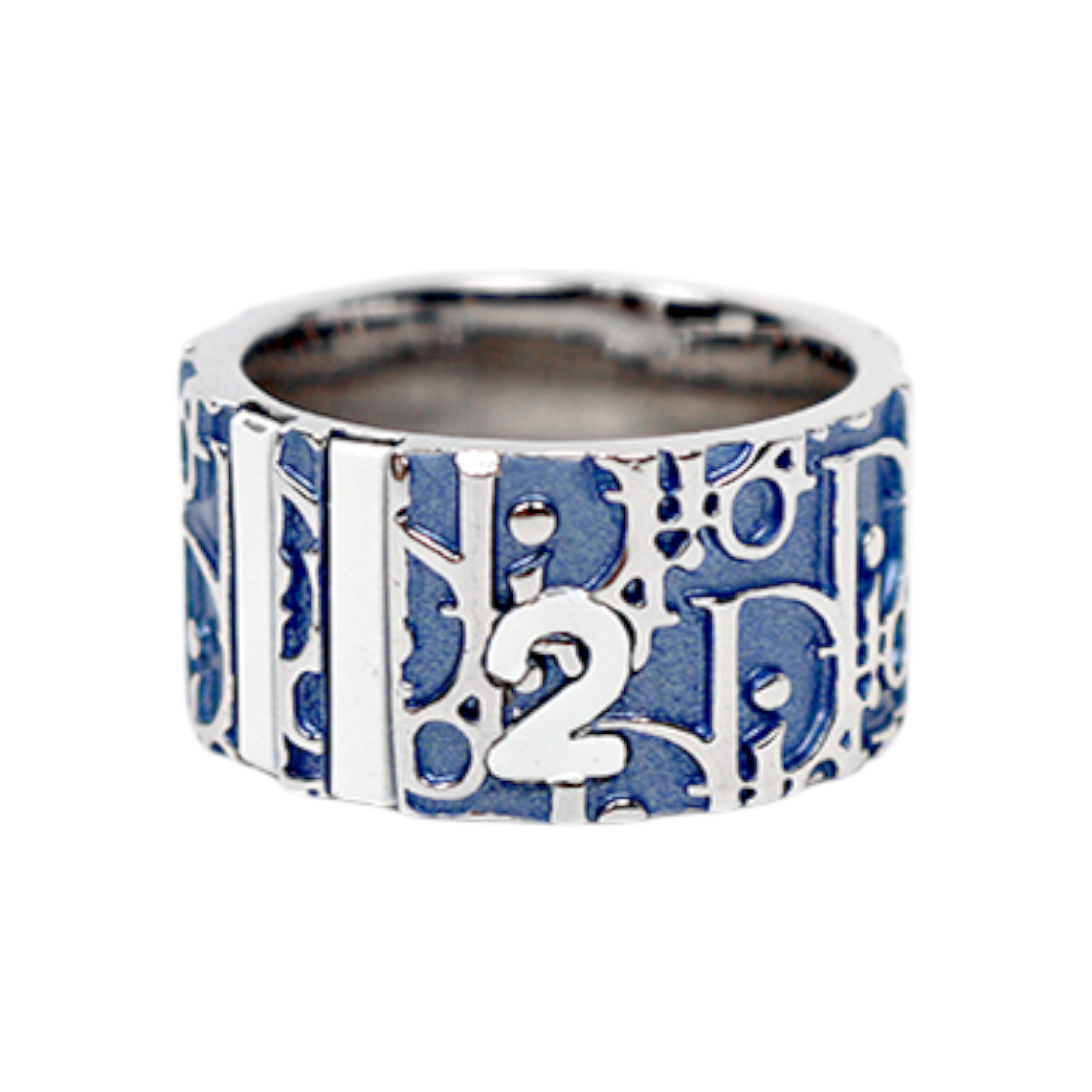 ITAVRC9PTHUH Dior Blue Trotter Silver Ring