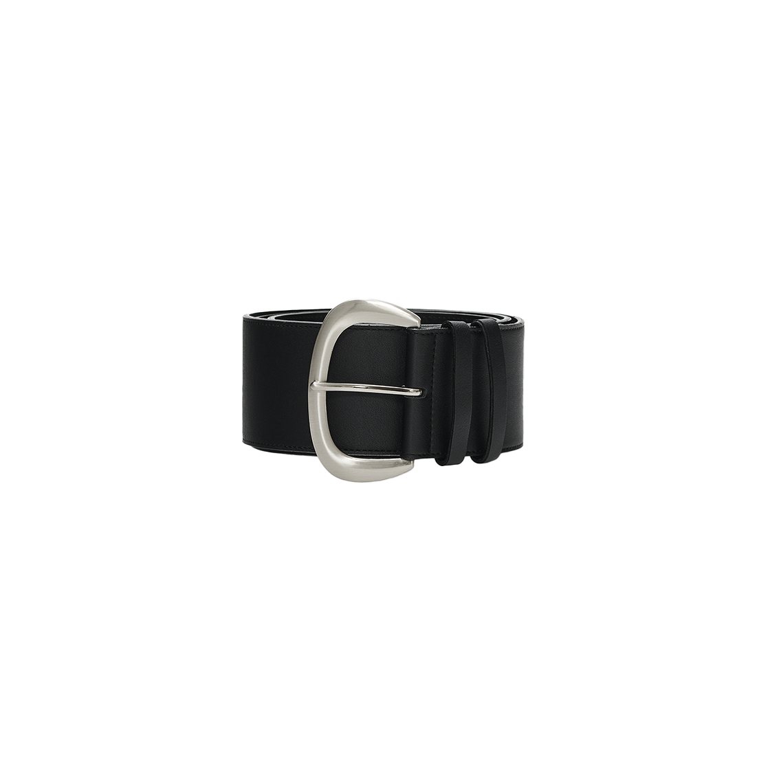 시메트릭 퍼센트 와이드 버클 벨트 블랙(symmetric percent Wide Buckle Belt Black) - 2