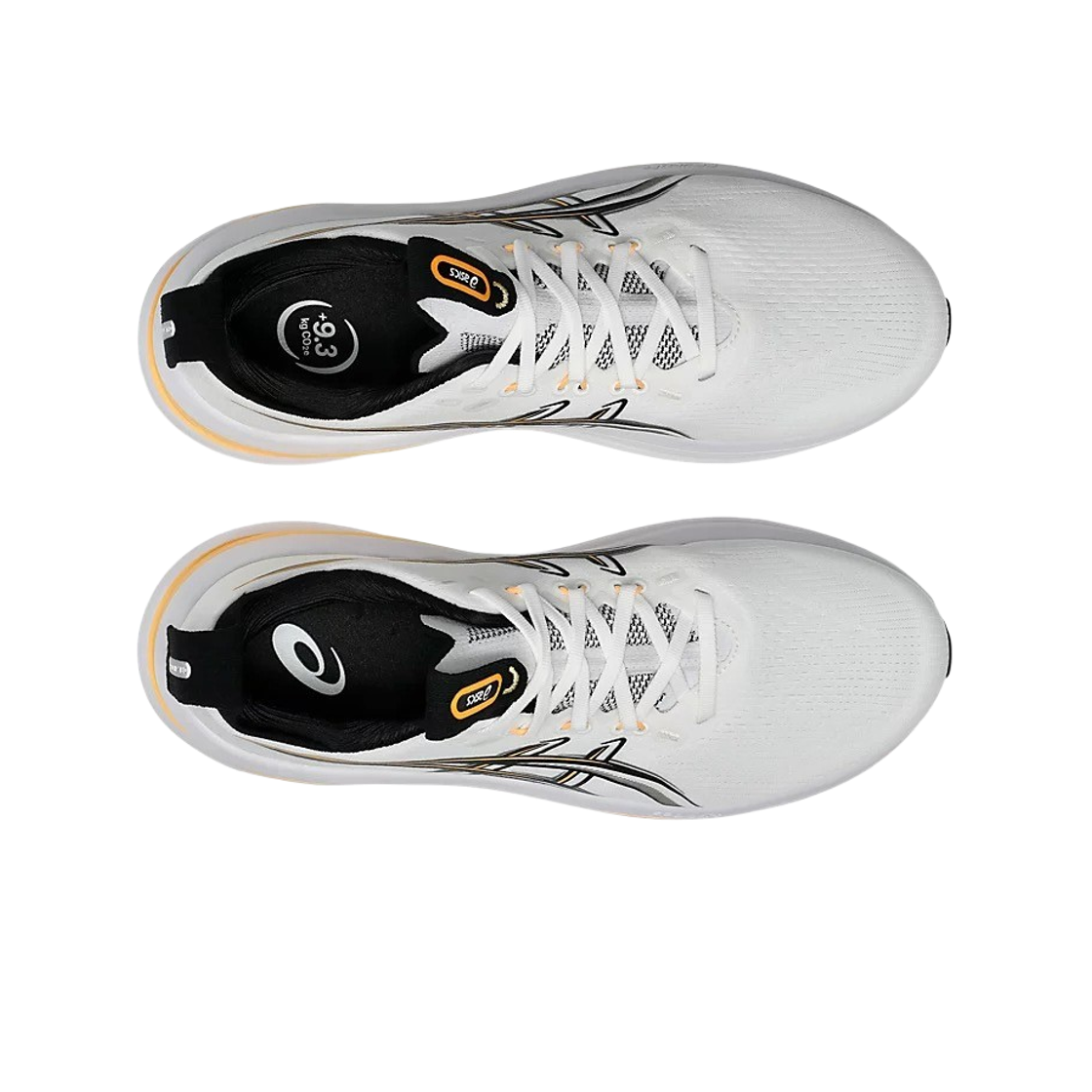 아식스 젤 님버스 28 화이트 스타디움 오렌지 - D 스탠다드(Asics Gel-Nimbus 28 White Stadium Orange - D Standard) - 2