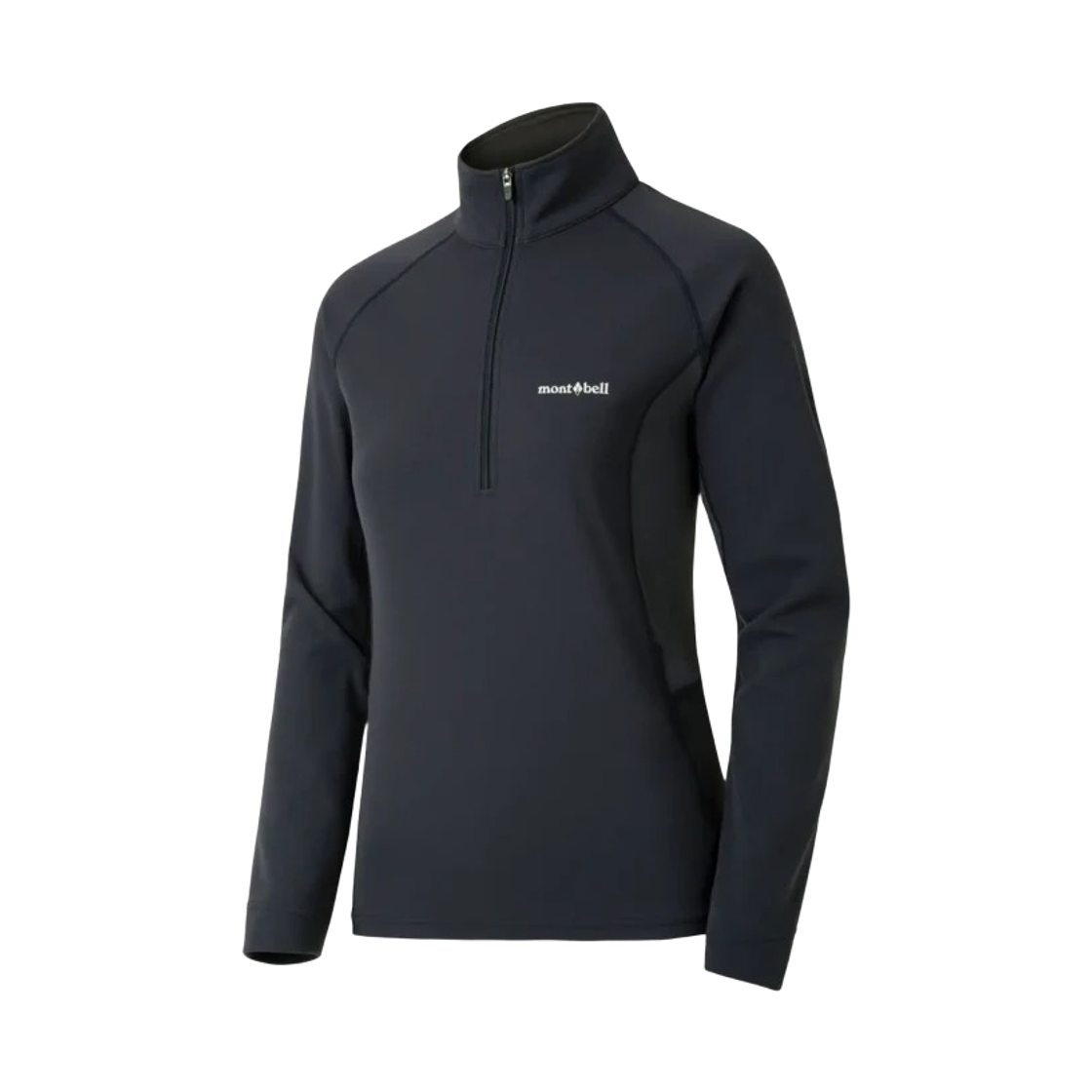 1114611 (W) Montbell Wickron Zeo Thermal Long Sleeve Zip Shirt Navy
